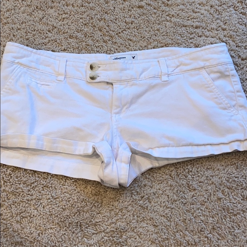 White American Eagle Short Shorts